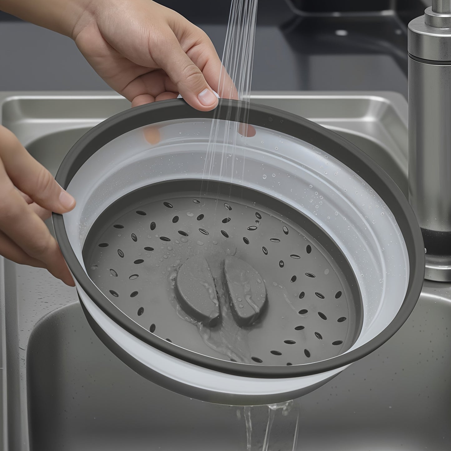 1pc Foldable Microwave Lid 1pc Foldable Microwave Lid for Reheating Food and Meal Preparation - Kitchen Tools Folding Plate