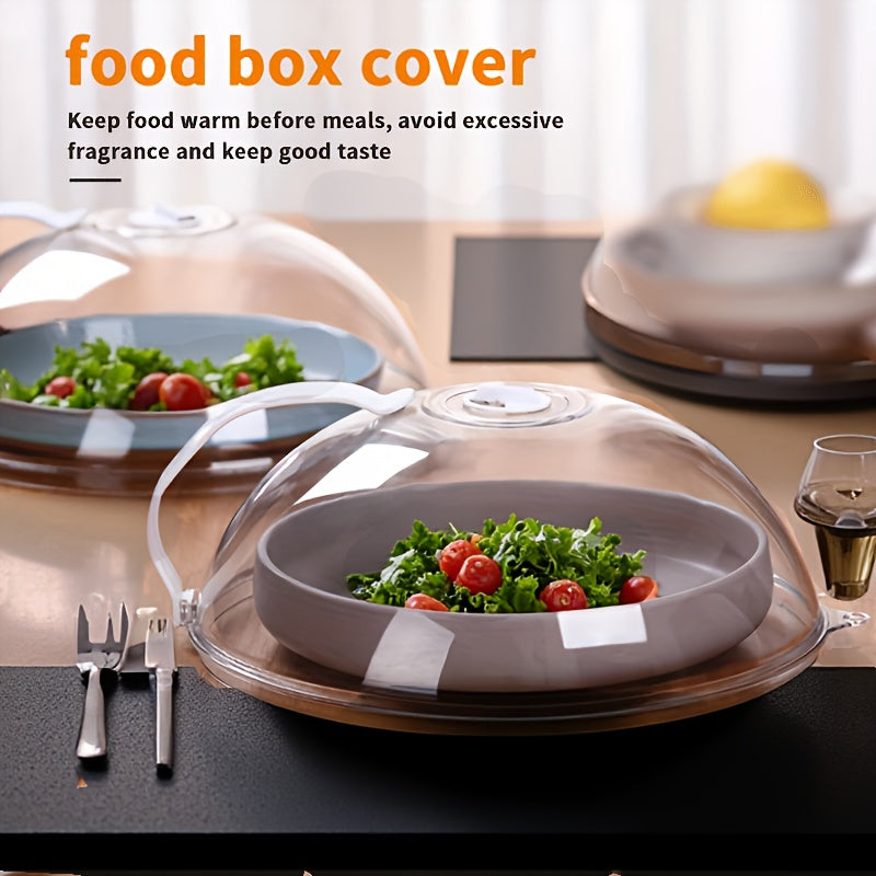 1pc Microwave Food Cover, Splash Proof Food Cover Lid with Steam Vents And Handle Microwave Oven Heating Cover, Steam Vent Microwave Oven Tray Cover Bowl Cover, Easy to Grip, Suitable for Microwave Ovens And Kitchen Supplies