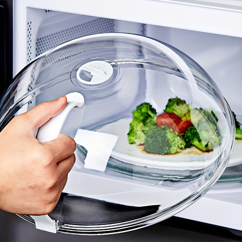 3pcs Microwave Food CoverTransparent Splash Proof FoodCover, Oil And Splash ProofMicrowave Oven HeatingSpecial Cover, Steam VentMicrowave Oven Tray CoverBowl Cover, Easy To Grip.Suitable For Microwave OvensAnd Kitchen Supplies
