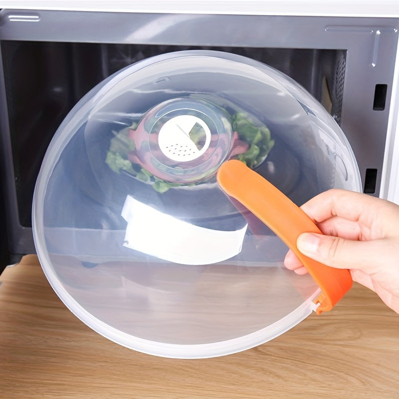 3pcs Microwave Food CoverTransparent Splash Proof FoodCover, Oil And Splash ProofMicrowave Oven HeatingSpecial Cover, Steam VentMicrowave Oven Tray CoverBowl Cover, Easy To Grip.Suitable For Microwave OvensAnd Kitchen Supplies
