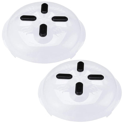 1Pcs Microwave Cover for Food  .Microwave Splatter Cover Large Microwave Plate Food Cover With Easy Grip Handle Anti-Splatter Lid With Enlarge Steam Vents