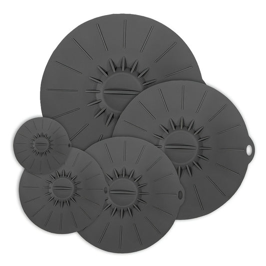 Heat Resistant Silicone Lids 5pcs Heat Resistant Microwave Cover - Reusable Silicone Suction Lids - Fits Various Sizes Bowls, Cups, Plates, Pots, Pans, Microwave Splatter Covers StoveTop, Oven, Fridge And Freezer Safe, Kitchen Stuff