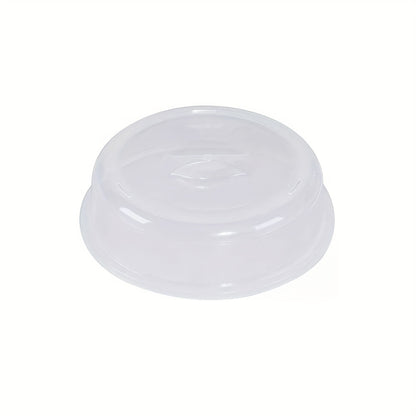Plate Cover: Transparent Microwave Oven Cover, Suitable For Dishwasher, 10.5 Inches In Diameter, Polypropylene.