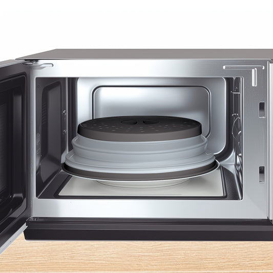 1pc Foldable Microwave Lid 1pc Foldable Microwave Lid for Reheating Food and Meal Preparation - Kitchen Tools Folding Plate