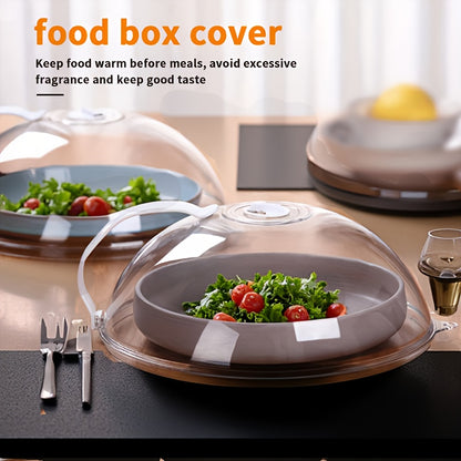 1pc Microwave Food Cover, Splash Proof Food Cover Lid with Steam Vents And Handle Microwave Oven Heating Cover, Steam Vent Microwave Oven Tray Cover Bowl Cover, Easy to Grip, Suitable for Microwave Ovens And Kitchen Supplies