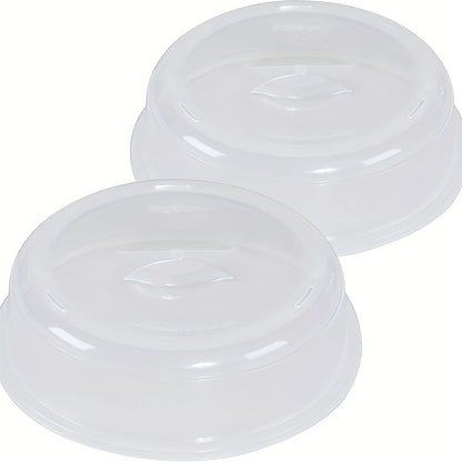 Plate Cover: Transparent Microwave Oven Cover, Suitable For Dishwasher, 10.5 Inches In Diameter, Polypropylene.