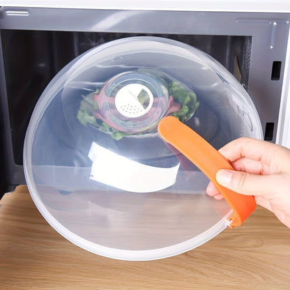 3pcs Microwave Food CoverTransparent Splash Proof FoodCover, Oil And Splash ProofMicrowave Oven HeatingSpecial Cover, Steam VentMicrowave Oven Tray CoverBowl Cover, Easy To Grip.Suitable For Microwave OvensAnd Kitchen Supplies